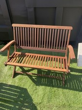 Garden bench hardwood for sale  WESTERHAM