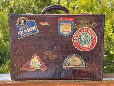 Valise cuir crocodile d'occasion  Perpignan-