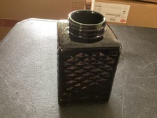 Frasco de vidro quadrado padrão diamante preto (sem tampa) comprar usado  Enviando para Brazil