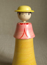 Boneca japonesa Sosaku Kokeshi 18,5 cm (7,3"): assinada Yoshihiro Sato 1936~2015 comprar usado  Enviando para Brazil