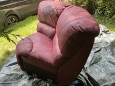 Red faux leather for sale  FOLKESTONE