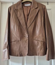 Tan leather jacket for sale  NEWCASTLE