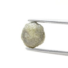 Usado, Africano Diamante 1.87TCW Verdoso Gris Brillante Natural Medio Forma de Bola Aro comprar usado  Enviando para Brazil