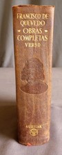 Francisco de Quevedo Obras completas Tomo I & II Poesia Original  Edicion 1952 comprar usado Francisco de Quevedo Obras completas Tomo I & II Poesia Original  Edicion 1952 comprar usado  Enviando para Brazil