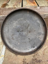 Usado, Tampa de forno holandesa vintage Griswold 10 ferro fundido ERIE Griswold LOGOTIPO GRANDE INCLINADO 2553 comprar usado  Enviando para Brazil
