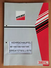 Ersatzteilliste parts list gebraucht kaufen  Könnern
