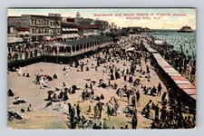 Usado, Cartão postal Atlantic City NJ-New Jersey Boardwalk Beach Chair Avenue vintage c1910 comprar usado  Enviando para Brazil