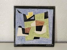 Antique tile signed d'occasion  Expédié en Belgium
