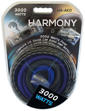 Usado, Harmony Audio HA-AK0 carro estéreo calibre 1/0 3000W amplificador kit de instalação níquel comprar usado  Enviando para Brazil