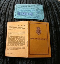 Antique driving licence for sale  HAVANT