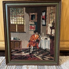 Framed vintage needlepoint for sale  Mauston
