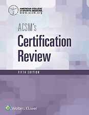 Acsm certification review for sale  Philadelphia