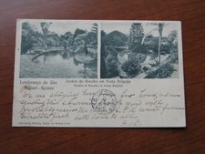Cartão postal Ponta Delgado 1904 carimbo postal usado cena de jardim Botelho comprar usado  Enviando para Brazil