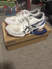 Tênis de vôlei masculino tamanho 11 branco/azul ASICS Gel-Rocket 11 + Palmilha VKTRY, usado comprar usado Tênis de vôlei masculino tamanho 11 branco/azul ASICS Gel-Rocket 11 + Palmilha VKTRY, usado comprar usado  Enviando para Brazil
