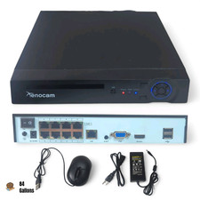 Grabadora de video en red de seguridad Xenocam 8 canales PoE NVR 5 MP H.265 (sin disco duro) segunda mano  Embacar hacia Mexico