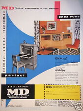 Publicité 1957 bibliothèque d'occasion  Compiègne
