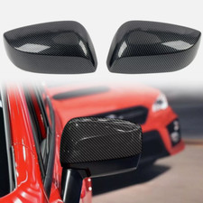 Tampa de espelho de porta lateral preta fibra de carbono acabamento para Subaru WRX STI 2015-2021 comprar usado  Enviando para Brazil