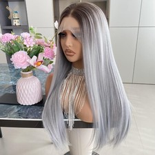 Silver gray wig for sale  Decatur