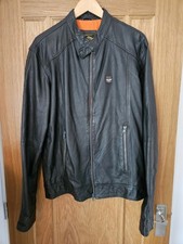 Superdry leather jacket for sale  WORCESTER