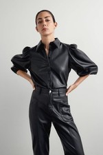 Zara black faux for sale  BOLTON