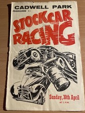Stock car programme for sale  BURTON-ON-TRENT