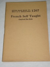 Little Blue Book 1207, FRENCH SELF TAUGHT, copyright 1927 comprar usado  Enviando para Brazil