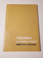 Triumph dolomite sprint usato  Italia