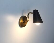 Luminária de parede 1 luz meados do século latão bruto arandela ajustável, usado comprar usado  Enviando para Brazil