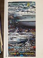 Usado, 26th international boat show Genoa 1986 italy vintage poster comprar usado  Enviando para Brazil