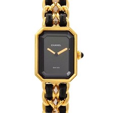 Relógio feminino CHANEL Premiere tamanho L H0001 vintage quartzo mostrador preto 90286673 comprar usado  Enviando para Brazil