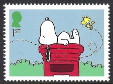 Peanuts - Snoopy em uma caixa postal com selo Woodstock em 2025 comprar usado  Enviando para Brazil