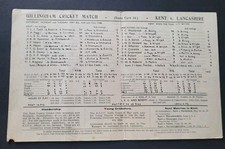 Kent lancashire cricket for sale  DERBY