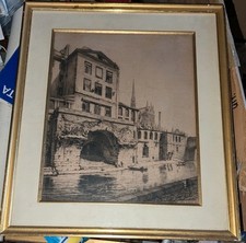 Tableau gravure ancienne d'occasion  Bardos