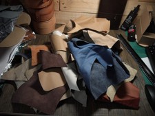 1.5kgsleather remnants crafts for sale  REDDITCH