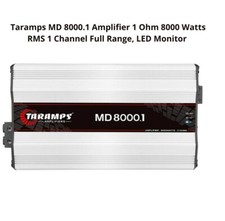 TARAMPS - MD8000.1 Amplificador 1Ohm 8000 Watts RMS 1 Canal Alcance Completo Classe D comprar usado  Brasil 