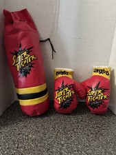 Conjunto de luvas de boxe e saco de pancadas infantis Super Fighter 6 oz comprar usado  Enviando para Brazil