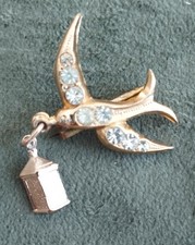 Ancienne broche hirondelle d'occasion  Tarare