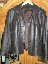 Lederjacke braun marc gebraucht kaufen  Deutschland