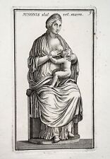 1779 Estátua de Juno, Deus do Nascimento, gravura, "Calcografia di Roma", usado comprar usado  Enviando para Brazil