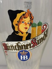 UM COPO DE CERVEJA DE TRIGO HB MUNCHNER KINDL 9 1/2" ALTURA 0,5L COM REDEMOINHOS NA PARTE INFERIOR comprar usado  Enviando para Brazil