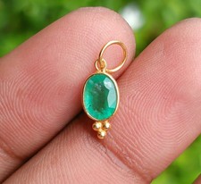 Colar charme ouro esmeralda natural, berloque de ouro amarelo 18k, joias feitas à mão comprar usado Colar charme ouro esmeralda natural, berloque de ouro amarelo 18k, joias feitas à mão comprar usado  Enviando para Brazil