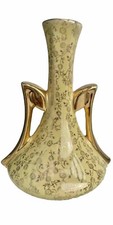 Usado, Vaso de ouro 22k vintage floral amarelo botão cabo duplo EUA 1950 mini oriental comprar usado  Enviando para Brazil