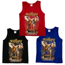 Usado, Camisas regata infantil de algodão Muay Thai MMA padrão boxe ambos meninos meninas. comprar usado  Enviando para Brazil