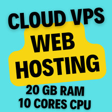 Hospedagem Web VPS em Nuvem com 24 GB de RAM, 12 Núcleos de CPU e 5 GB de Armazenamento SSD, usado comprar usado  Enviando para Brazil