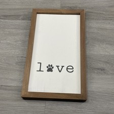 Wood sign love for sale  Akron