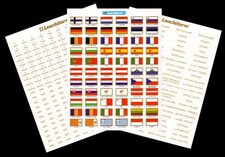 Etiquettes drapeaux pays d'occasion  France