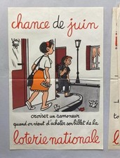 Lot affiches loterie d'occasion  Créteil