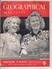 Geographical magazine sept for sale  SLOUGH