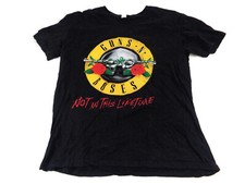 GUNS'N'ROSES 2017 Europe Tour Muzyka T-shirt Casual Klasyczny Czarny Rozmiar L Large na sprzedaż  PL