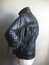 Vintage leather fringe for sale  MATLOCK